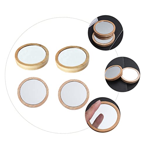 FRCOLOR 8 espejos redondos portátiles para maquillaje miniatura 4