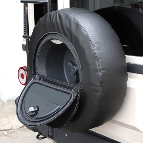 YANER Kofferraum-Ersatzreifen-Abdeckung, kompatibel mit Ineos Grenadier 2020–2024, Ersatzreifen-Abdeckung, Leder-Rad-Softcover