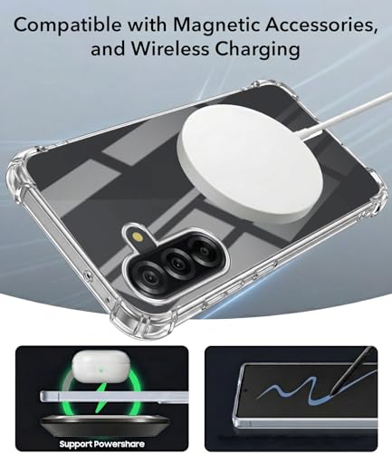 Image of Jkobi Shockproof Crystal-Clear Back Cover for Samsung Galaxy A36 5G (Magsafe Wireless Support | Drop & Camera Protection | Hard Polycarbonate)