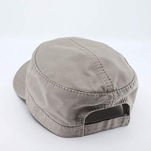 Image of The Vintage Year Heavy Stitching Washed Cotton Cadet Hat - Durable Military Baseball Cap for Men & Women, Outdoor Casual Wear