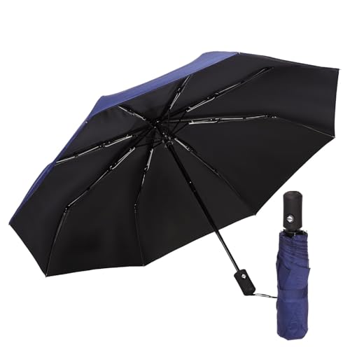 Image of SIEPASA Automatic Open Close Compact Travel Umbrella with Wind Vent Umbrella big size Lightweight Windproof Folding for men Women