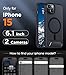 Temdan Magnetic Compatible with iPhone 15 Case, [Built-in Invisible Kickstand][Compatible with MagSafe] [Military Grade Shockproof] Slim Translucent Matte Phone Case for iPhone 15 6.1