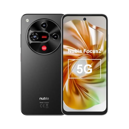 NUBIA Focus 2 5G Smartphone, 108MP Kamera, 5000 mAh Akku, 20GBRAM+256ROM, ohne Vertrag, Schwarz