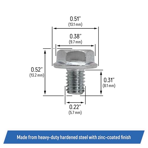 Image of Recoil Starter Bolts 6x10 Replacement for Select Honda GX Series Engines - 90008-ZE2-003 (6 Pack)