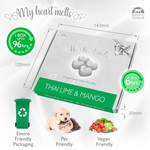 Thai Lime and Mango Wx Melts Inspired by Jo Malone Perfume Wax Melts - 16 x 6g in Presentation Gift Box