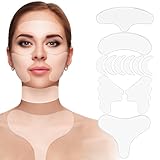 Redcool 11PCS Reusable Anti-Wrinkle Silicone Patches for Face, Neck, Chest & Forehead | Collagen Firming Pads for Fine Lines, Neck Wrinkle Patches Moisturizing & Tightening Skincare for Women