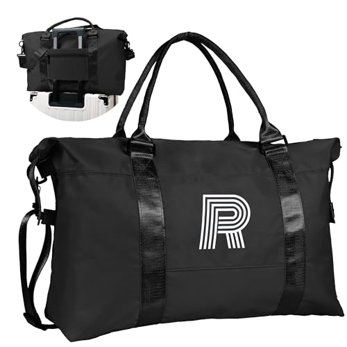 Image of Gifts for Daughter, Initial Travel Duffel Bags, Sports Bags | Personalized Weekender Bag with Shoulder Strap, Monogram Overnight Bag, Gift for Friend Sister Women gifts