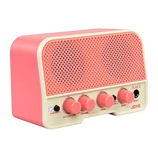 Rechargeable--JOYO Mini Guitar amp is built in rechargeable battery, 1.5 hours(on FULL LOAD condition) to 6 hours play time once get fully charged, package included USB charging cable, or you can use any 5V battery charger(Rated Output Currrent≥1A), ...