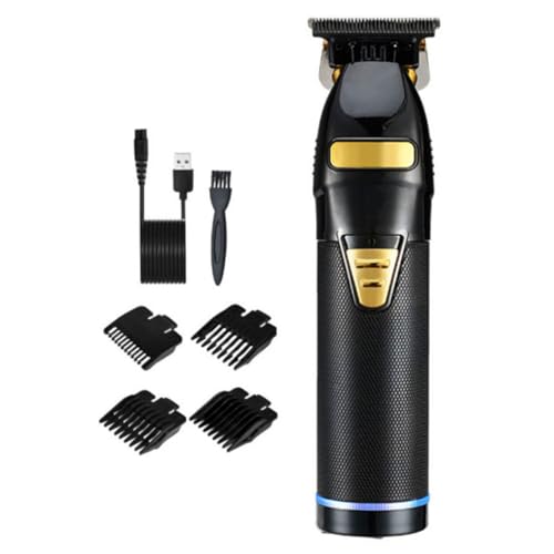 Cortapelos recargable USB con recortador de barba eléctrico para peluqueros 4