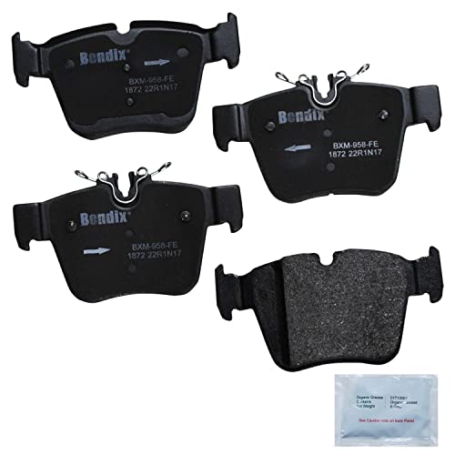 Image of Bendix Priority1 CFM1872 Semi-Metallic Rear Brake Pads for Mercedes-Benz C43 AMG 2023-2017, C450 AMG 2016, GLC43 AMG 2023-2017, GLC250 2018-2017, GLC300 2023-2016, GLC350e 2020-2018