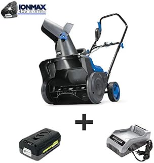 Snow Joe iON15SB-LT 40-Volt iONMAX Cordless Single Stage Snow Blower Kit | 15-Inch
