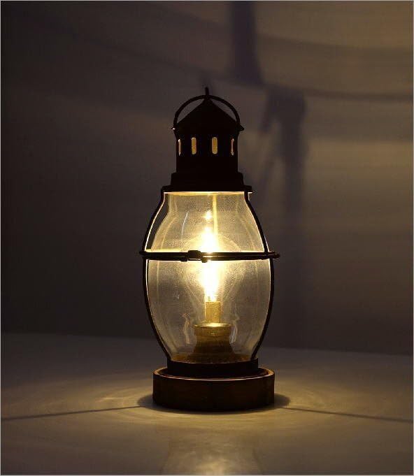 ランプ ランタン LED ヴィンテージ アンティーク アイアン