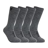 HOLLOW Alpaca Boot Socks for Men and Women, 2 Pack Moisture Wicking Alpaca Socks for Hiking, Running, Outdoors, Cold Weather Boot Sock, Temperature Regulating, Light Compression, Medium, Grey