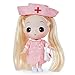 BESTWALED Infirmière Habiller DIY Jouet L18CM Charmant Poupées De Chiffon Fille Princesse Poupée Vinyle Jouets pour Enfants 12 Articulations Mobile Anniversaire Festival Cadeau De Noël,Rose