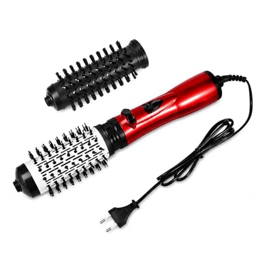 Escova Rotativa Seca Alisa E Modela, Íons, Cerdas Mistas, 2 Em 1, 110 volts, Volume, Brilho, Secador, Modelador, Cabelos Lisos e Ondulados
