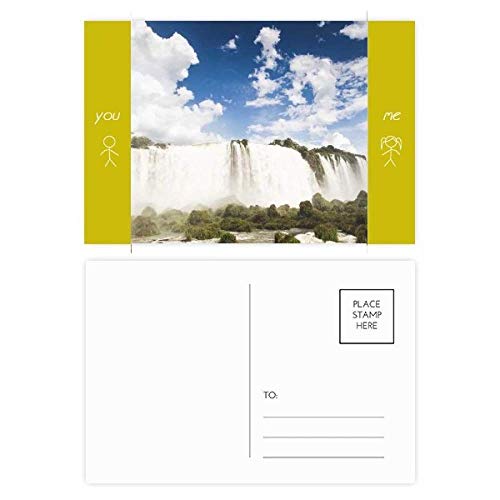 Jeu de cartes postales Cascade Nature Sciences par DIYthinker - Lot de 20 en 14,5 x 9,6 cm