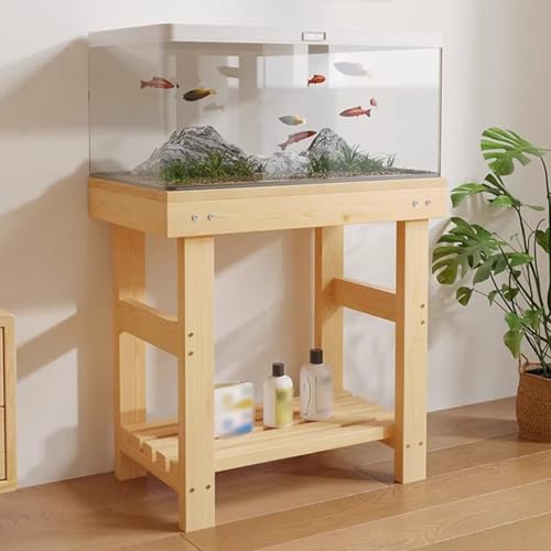 Soporte de acuario de doble capa base resistente para evitar riesgos en peceras 2