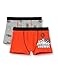 Produktbild LEGO STAR WARS Jungen 2201 Badehose 2er pack, Mehrfarbig (Rot-Grau) , 104 (Herstellergröße : 4 Jahre)
