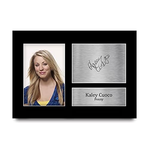 HWC Trading A4 Kaley Cuoco Big Bang Theory Penny Los Regalos Imprimieron La Imagen Firmada Del Autógrafo Para Los Fans De La Demostración De Televisión