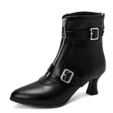 XianYiDuo Women's Ankle Boots with Double Buckle...