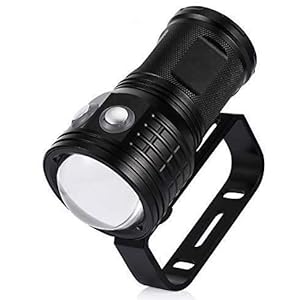 Onderwaterzaklamp, zeer helder, 10000 lumen, XM-L2 LED, duiklamp, IPX8, waterdicht, 7 modi 500 m, duiken 80 m, LED, uittrekbaar