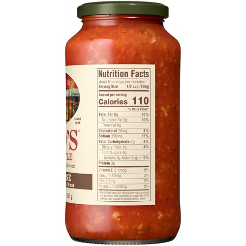 Image of Rao's Homemade Bolognese Sauce 24 oz, Tomato Sauce, All Purpose, Keto Friendly Pasta Sauce, Premium Quality Tomatoes from Italy, Beef, Pork & Pancetta
