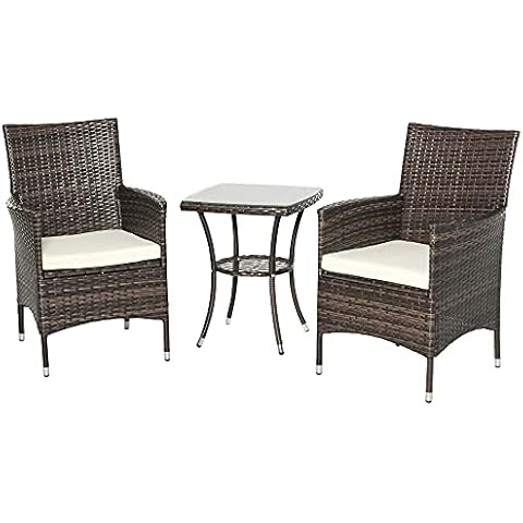 Outsunny 3-Piece Rattan Bistro Set Cover