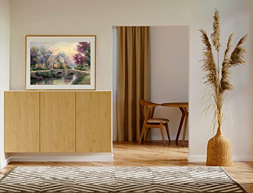2 Pack 1000 Pieces Fall Church Puzzle & Lake House At Sunset Puzzle, Jigsaw Puzzles For Adults 1000 Pieces And Up, Art Puzzle Gifts For Women & Mom #TOP2