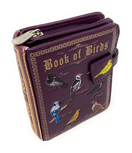 Shag Wear Book of Birds Small Wallet for Women and Teen Girls Vegan Faux Leather 4.5