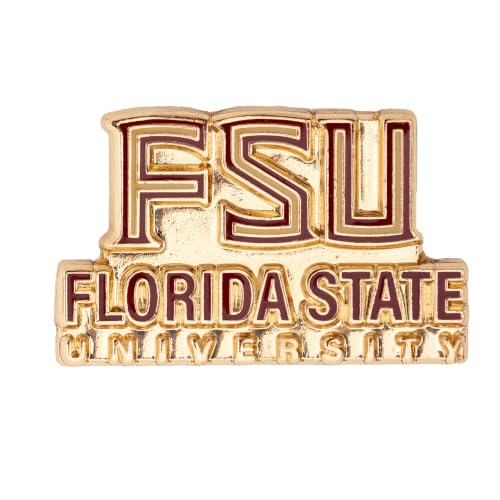 Image of Desert Cactus Florida State University Magnetic Metal Lapel Pin (F) | Officially Licensed FSU Florida State Seminoles Enamel Finish Lapel Pin Formal Wear Bag and Hat Jewelry Tie Track Brooch Pin
