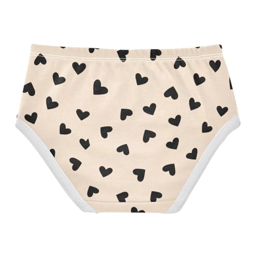 Girls' Underwear Heart Yellow Toddle Brief Panties 23026762