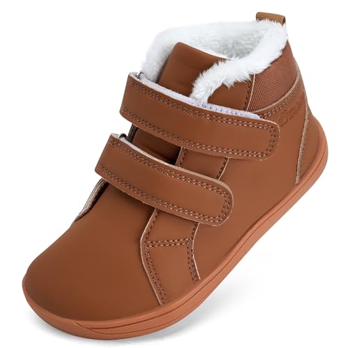 WateLves Kinder Winter Barfußschuhe Junge Mädchen Wanderschuhe Breite Barfuß...