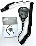 Motorola Solutions OEM PMMN4062 PMMN4062AL Remote Speaker Microphone Emergency Button Intrinsically Safe Noise Cancelling IMPRES Audio Microphone 3.5mm Ear Jack