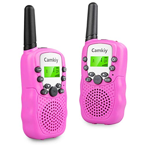 Preisvergleich Produktbild Kinder-Funkgerät, Walkie Talkie,Spielzeug für Kinder, Schüler, Weihnachtsgeschenk, geeignet für den Außenbereich Rosa