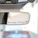 3 x Drive Safe Rearview Mirror Decal, Vanity Mirror Stickers, Car Accessories Gifts, Car Decor for Women, Car Window Decal, Drive Safe I Love You Stickers, 3.9 inch (Black)