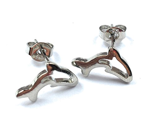Preisvergleich Produktbild Dolphin Edelstahl Ohrstecker in Geschenkbox