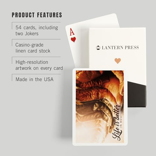 Lantern Press Baraja Poker 52 Cartas Adultos miniatura 3