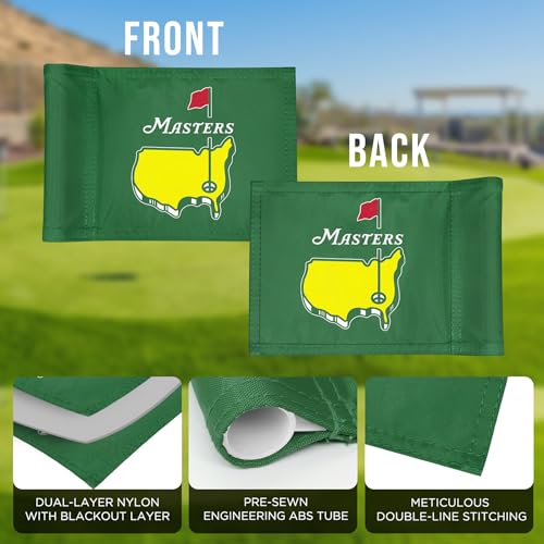 image for CoGolfing Augusta National Golf Flag Mini, 8x6 Inch, Double-Sided Silk