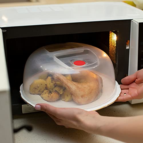 Évitez les éclaboussures avec le couvercle micro-ondes ventilé 30cm - 4