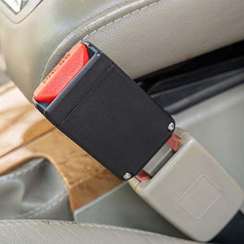 Aoerzn 2Pcs Premium Car Seat Belt Buckles, Black Auto Metal Safety Seat Belt Extender, Universal for Most Models