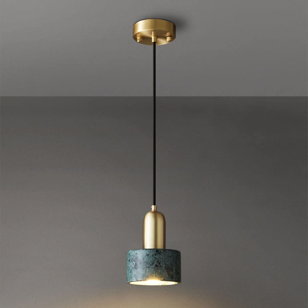 Suspension scandinave en marbre vert pour illuminer votre salle à manger