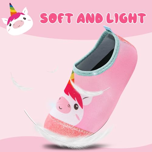 Image of Kids Water Shoes Girls Boys Outdoor Quick Dry Barefoot Aqua Socks for Toddler Sport Beach Swim Surf