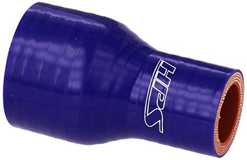 HPS HTSR-087-150-BLUE Silicone High Temperature 4-ply Reinforced Reducer Coupler Hose, 100 PSI Maximum Pressure, 3" Length, 7/8" > 1-1/2" ID, Blue