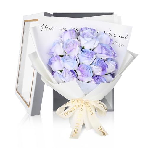 HANASPEAK ソープフラワー 花束 母の日 卒業式 敬老の日 バレンタインデー お花 誕生日 プレゼント 女性 人気 フラワーギフト 1箱(Dream)