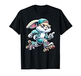 Happy Easter Bunny Roller Skating Player Lover Sport Rabbit T-Shirt