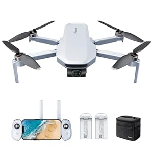 Potensic ATOM GPS Drohne mit 4K Kamera&3-Achsen-Gimbal, Unter 249g, 6KM FPV Übertragung, Visuelles Folgen/QuickShots/RTH, 12MP Fotos Kameradrohne für Anfänger Erwachsene, 2 Akkus 64 Min.Flugzeit, C0