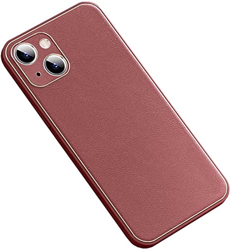 Coque iPhone 13 antichoc avec objectif protégé et revêtement cuir anti-traces