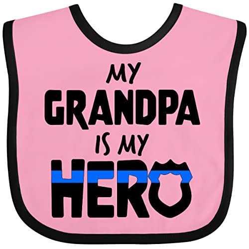 inktastic My Grandpa Is My Hero Police Officer Family Baby Bib