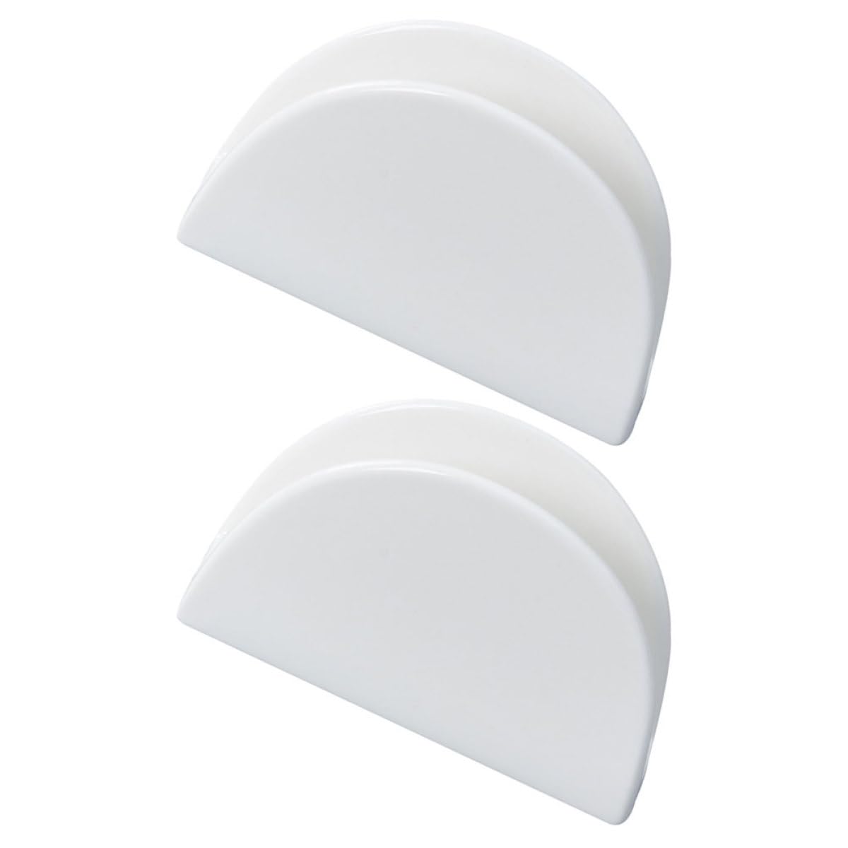 2piezas Unidades de Servilleteros de Cerámica para Mesa Soporte Moderno para Servilletas de Organizadores Elegantes para Cocina Restaurante Hogar y Cafetería