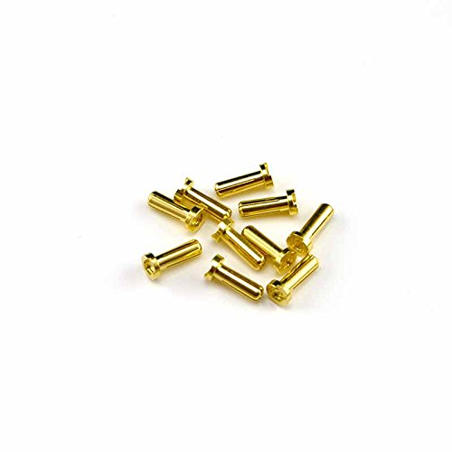 HobbyStar Bullet Connectors, Low Profile, 4.0mm/Gold, 10pk